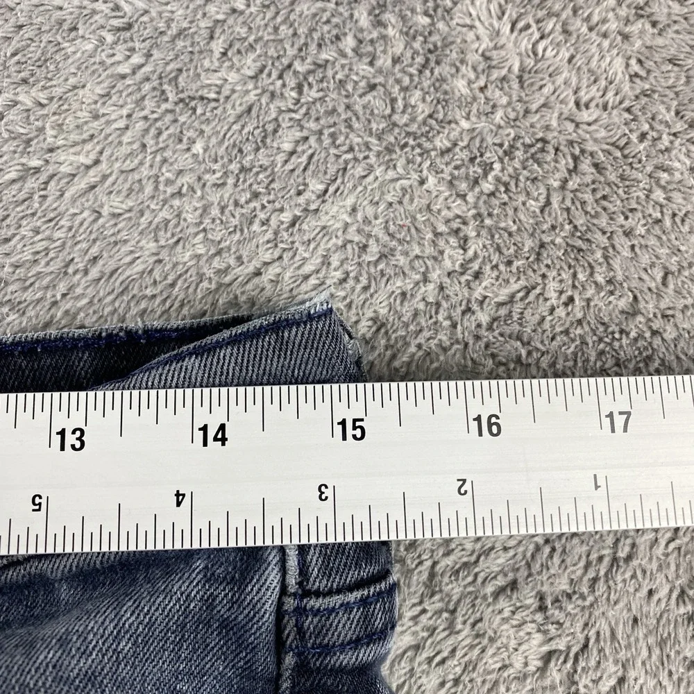 Levis 522‎ Tapered Leg Jeans Mens 31x29 Gray Mid Rise Distressed